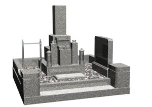 正方形の墓地のお墓