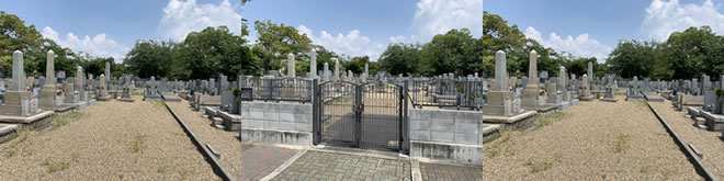  栗山墓地の施設